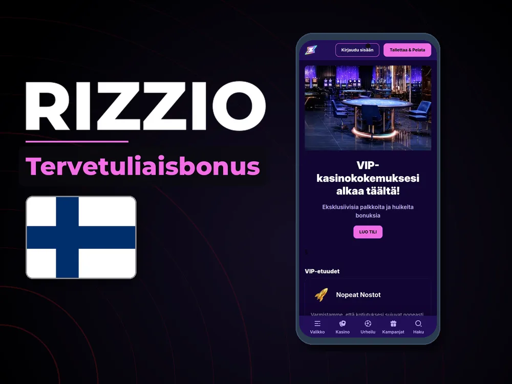 rizzio - Tervetuliaisbonus