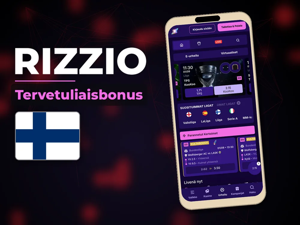rizzio - Tervetuliaisbonus