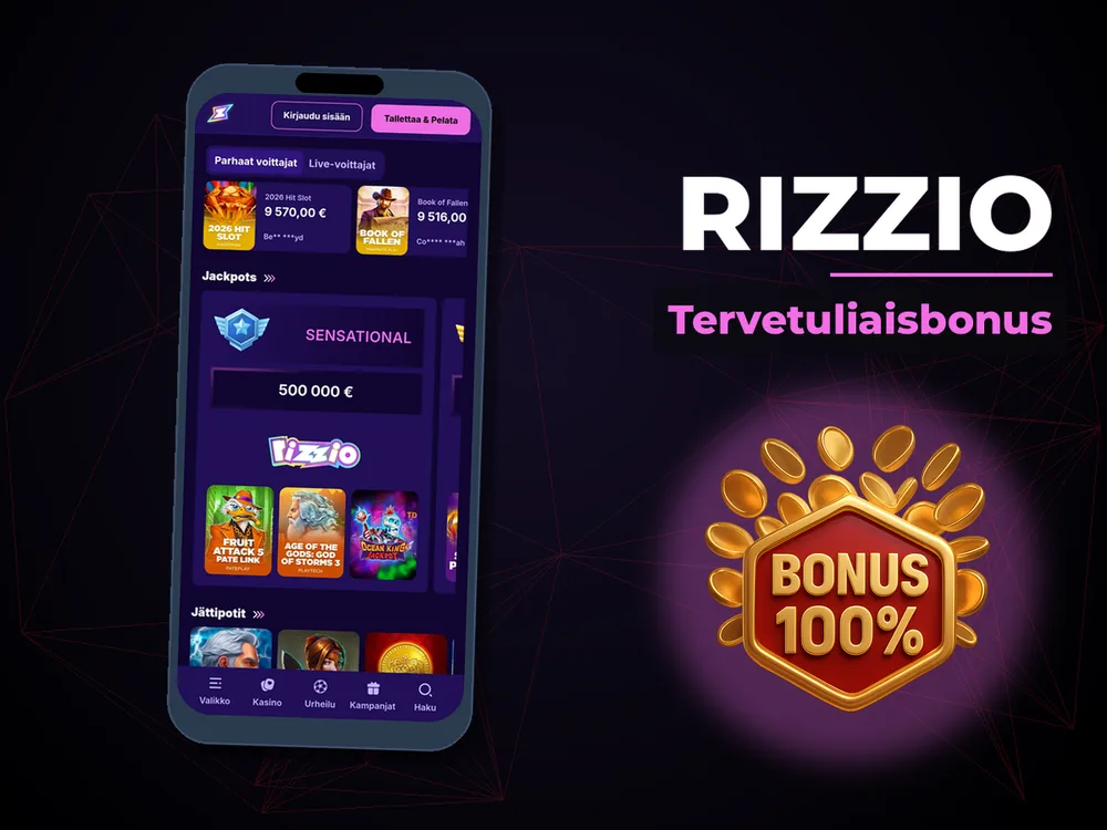 rizzio - Tervetuliaisbonus
